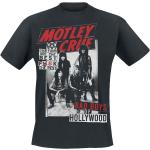 Schwarze Punk Mötley Crüe Rundhals-Ausschnitt T-Shirts für Herren Größe XXL für Festivals 