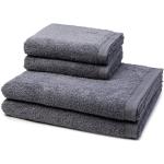 Reduzierte Graue Unifarbene Möve Handtücher Sets aus Textil 80x150 4-teilig 