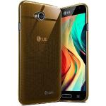Goldene Unifarbene LG L70 Cases Art: Slim Cases durchsichtig aus Silikon 