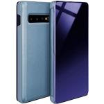 Türkise Elegante Samsung Galaxy S10 Cases Art: Flip Cases durchsichtig 
