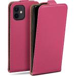 Pinke Vegane iPhone 12 Mini Hüllen Art: Flip Cases mit Bildern aus Leder klappbar mini 