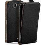 Schwarze Vegane HTC Desire 310 Cases Art: Flip Cases mit Bildern aus Leder klappbar 