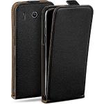 Schwarze Vegane Huawei Ascend G510 Hüllen Art: Flip Cases mit Bildern aus Leder klappbar 