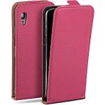Pinke Vegane Samsung Galaxy Ace Cases Art: Flip Cases mit Bildern aus Leder klappbar 
