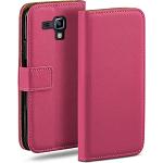 Pinke Vegane Samsung Galaxy S Duos 2 Cases Art: Flip Cases mit Bildern aus Leder klappbar 