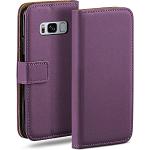 Grün Premium Leder PU Handyhülle Flip Case Wallet Silikon Bumper Schutzhülle Klapphülle für Galaxy S8 SONWO Hülle für Samsung Galaxy S8 