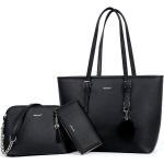 Schwarze Handtaschen Sets für Damen für Partys 