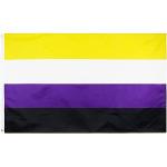 LGBT Nonbinary Pride Nationalflaggen & Länderflaggen aus Stoff 