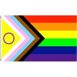 LGBT Progress Pride Regenbogenfahnen 