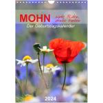 Mohn, zarte Blüten, starke Farben, der Geburtstagskalender (Wandkalender 2024...