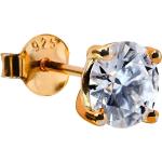 Goldene Diamant Ohrringe aus vergoldet für Damen 