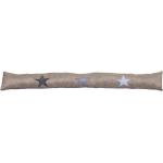 Braune Sterne Zugluftstopper aus Polyester Breite 50-100cm, Höhe 0-50cm, Tiefe 0-50cm 