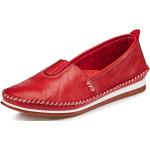 Rote Andrea Conti Keilabsatz Lederschuhe & Kunstlederschuhe aus Leder für Damen Größe 38 