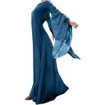 Blaue Halloween-Kostüme für Damen Größe S 