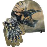 Braune molo Mütze Schal Handschuh Sets für Kinder für Jungen 