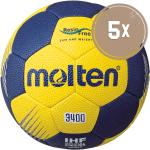 Molten 5Er Ballset H0F3400-Yn Handball Ballpaket gelb 0