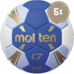 Molten 5Er Ballset H1C3500-Bw Handball C7 Ballset blau 1