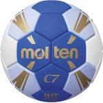 "Molten Handball C7 HXC3500-RO / HXC3500-BW 10er Ballpaket inkl. Ballnetz Blau/Weiß/Gold 2"