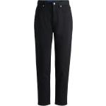 Schwarze Mom HUGO BOSS HUGO High Waist Jeans aus Baumwolle für Damen Größe XS Weite 29, Länge 32 
