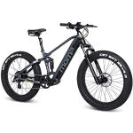 Moma Bikes Elektrische MTB Fatbike, E-FAT 26 "PRO, Full SHIMANO 8 Gänge, Hydraulische Scheibenbremsen, Batterie Ion Lithium integriert und abnehmbar 48V 13Ah