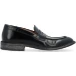 Moma, Vintage Schwarzer Leder Loafer Black, Herren, Größe: 42 1/2 EU
