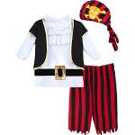 Weiße Piratenkostüme aus Baumwolle für Kinder Größe 80 