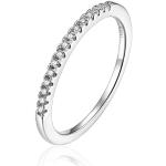 Reduzierte Silberne Diamantringe für Damen 15-teilig zur Hochzeit 