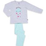 Reduzierte Türkise Kinderschlafanzüge & Kinderpyjamas aus Baumwolle für Mädchen Größe 128 
