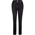 Schwarze Casual Mona 5-Pocket Jeans aus Baumwollmischung für Damen 