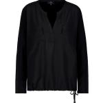 Schwarze Monari Rundhals-Ausschnitt Blusenshirts & Schlusen mit Glitzer ohne Verschluss aus Jersey für Damen Größe L für den für den Frühling 