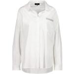 Weiße Unifarbene Monari V-Ausschnitt Blusenshirts & Schlusen für Damen Größe XS für den für den Frühling 