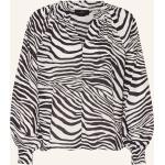 Schwarze Animal-Print Monari Blusenshirts & Schlusen Gesmokte aus Polyester für Damen Größe XS 