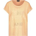 Kurzärmelige Monari Rundhals-Ausschnitt T-Shirts mit Glitzer aus Jersey für Damen 