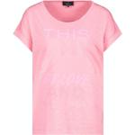 Kurzärmelige Monari T-Shirts mit Glitzer aus Jersey für Damen 