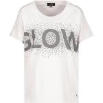 Reduzierte Weiße Monari T-Shirts mit Strass für Damen Größe M 