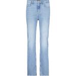 Reduzierte Blaue Monari Slim Fit Jeans mit Fransen aus Baumwolle für Damen Größe L 