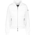 Weiße Gesteppte Monari Stehkragen Daunenjacken glänzend aus Polyester für Damen Größe XL für den für den Winter 