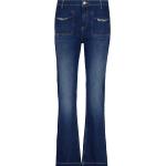 Reduzierte Blaue Monari Bootcut Jeans aus Baumwolle für Damen Größe M 