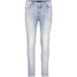 Hellblaue Monari Ripped Jeans & Zerrissene Jeans mit Reißverschluss aus Baumwollmischung für Damen Größe S 