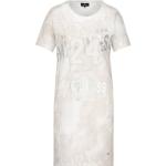 Weiße Halblangärmelige Monari Midi Sweatkleider mit Glitzer für Damen Einheitsgröße 