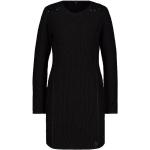 Schwarze Unifarbene Langärmelige Monari Mini Minikleider & kurze Kleider mit Glitzer aus Baumwollmischung für Damen Größe M 