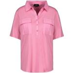 Reduzierte Pinke Kurzärmelige Monari Rundhals-Ausschnitt T-Shirts aus Baumwolle für Damen 1-teilig 