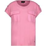 Pinke Kurzärmelige Monari Rundhals-Ausschnitt T-Shirts für Damen 1-teilig 