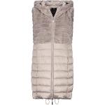 Braune Gesteppte Monari Damensteppmäntel & Damenpuffercoats aus Polyester mit Kapuze Größe M für den für den Winter 