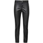 Schwarze Unifarbene Monari Stoffhosen aus Polyester für Damen Größe M 