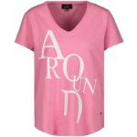 Pinke Kurzärmelige Monari Rundhals-Ausschnitt T-Shirts für Damen 1-teilig 