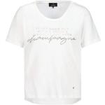 Offwhitefarbene Kurzärmelige Monari Rundhals-Ausschnitt T-Shirts für Damen Größe L 1-teilig für den für den Sommer 