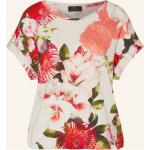 Nudefarbene Blumenmuster Monari T-Shirts aus Viskose für Damen Größe S 