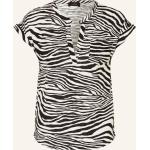 Schwarze Animal-Print Monari Shirts mit Tasche aus Baumwolle für Damen Größe M für den für den Sommer 