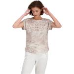Reduzierte Beige Monari Rundhals-Ausschnitt T-Shirts für Damen Größe XL 